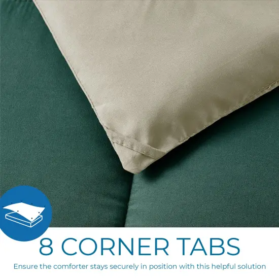 Nestl Down Alternative Comforter Hunter/Sage Green {4}