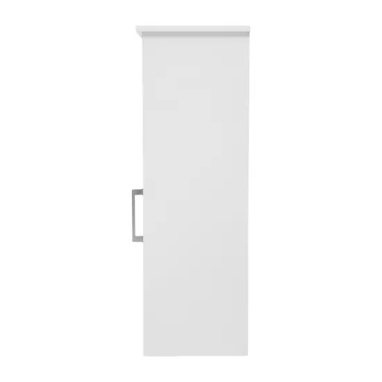 Merrick Lane Vigo Bathroom Storage Cabinet with Adjustable Cabinet Shelf, Upper Open Shelf, and Magnetic Closure Door White {5}
