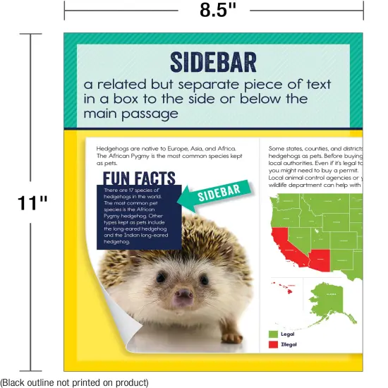 Carson Dellosa 14-Piece Nonfiction Text Posters, 8.5" x 11" Reading Comprehension Wall Decor, Classroom and Office Decorations, English Language Arts Teacher Supplies {2}