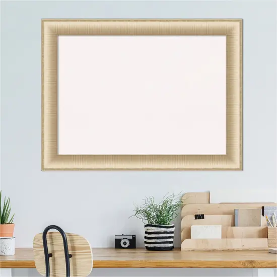 Elegant Framed Corkboard, White Cork Honey {4}