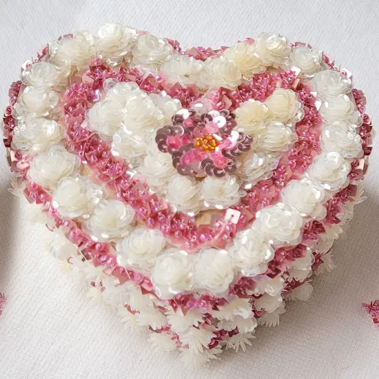 6 Yards of Rosettes Sequin Trim 6 Packs of 1yd {3}