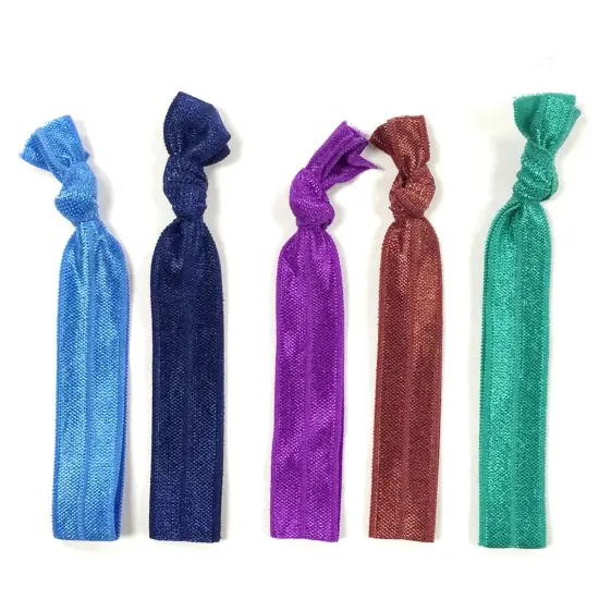 Wrapables Colorful Hair Ties Ponytail Holders (Set of 5), Royal {1}