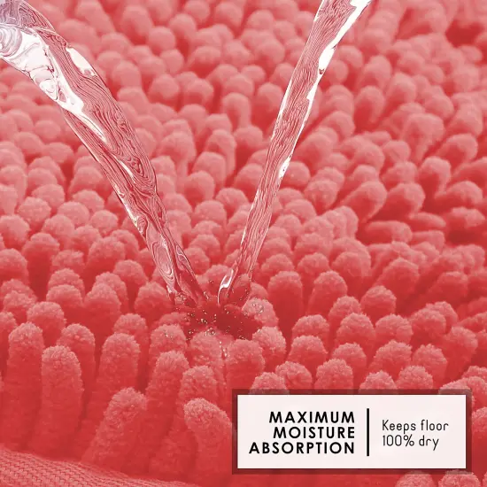 Hearth & Harbor Chenille Bath Mat Rose {5}