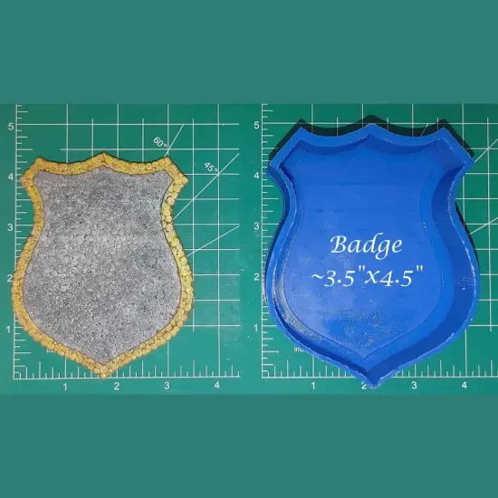 Badge silicone freshie mold {1}