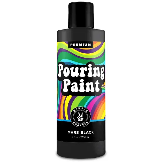 Black or White Pouring Paint Acrylic Pouring for Pour Art and Flow Painting 8oz 236 ml Bottle Mars Black or Titanium White TItanium White {2}