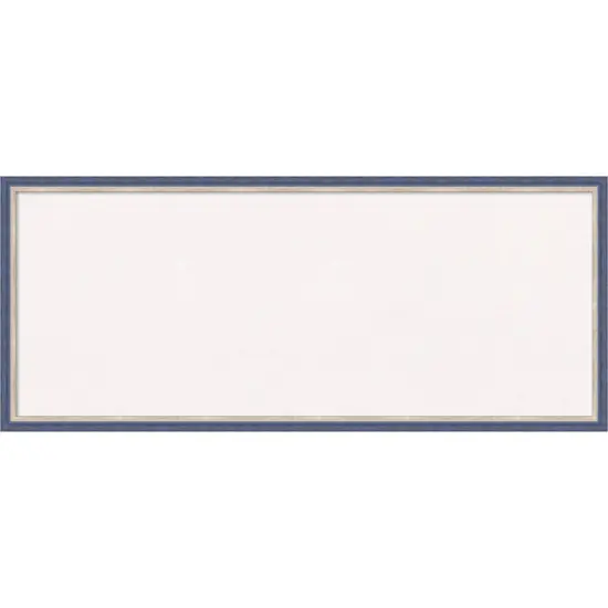 Theo Narrow Wood Framed Corkboard, White Cork Blue {1}