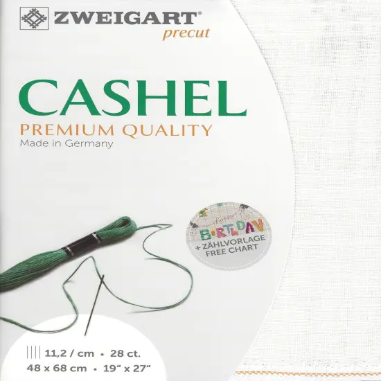 Precut Zweigart Cashel 28 count Antique White {1}