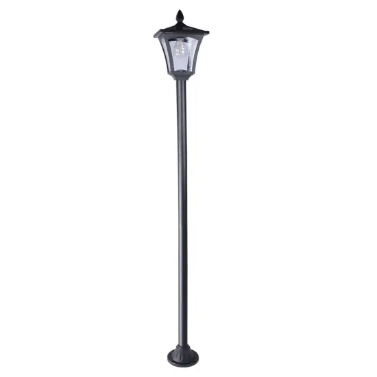 63" Outdoor Solar Lamp Post Light w/out Planter Waterproof Solar Post Street Lamp {1}