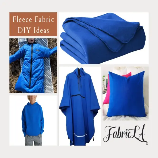 FabricLA Fleece Fabric by The Yard 1 Yard 36"X60" Inch Wide Polar Fleece Soft, Blanket, Anti-Pill Throw, Poncho, Pillow Cover, PJ Pants, Booties, Eye Mask - Baby Pink Small Paws {2}