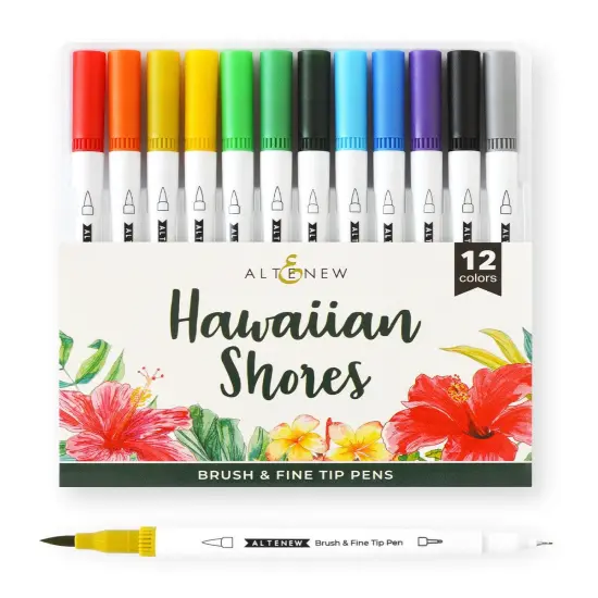 Altenew Hawaiian Shores Dual Tip Pens (Water-based) {1}