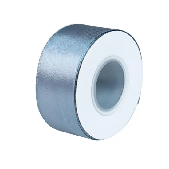 1 Inch Double Faced Ribbon Charcoal grey {1}