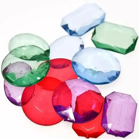 288 Large - Pirate Treasure Gems Jewelry Diamond Rhinestone Jewels Party Craft {4}