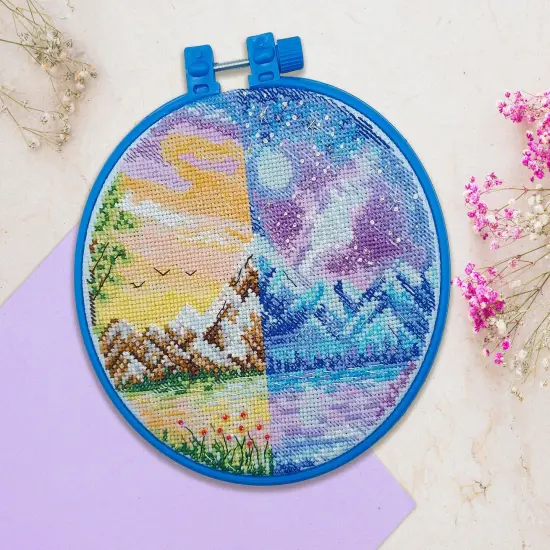 Cross stitch kit Noon and midnight {1}