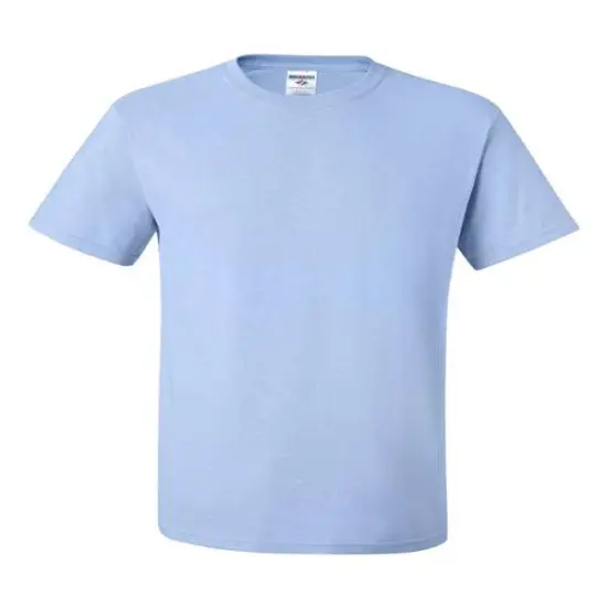 JERZEES&reg; Dri Power Ringspun Short Sleeve Crewneck T-Shirt Light blue {2}
