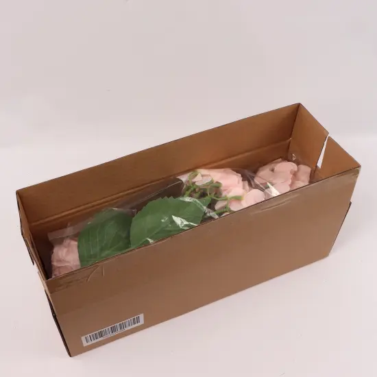 Pink Artificial Hydrangea Stems - 3PC Box with Lifelike Blooms, Ideal for Bouquets, Centerpieces & Home Decor - Elegant All-Season Display, Floral Home by Artificial Flowers {2}