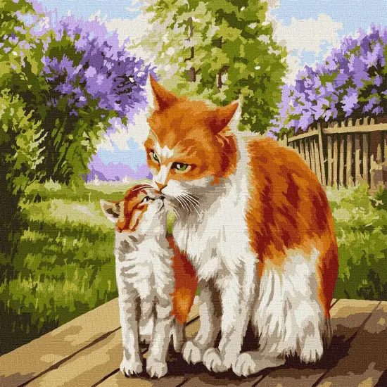 Painting by Numbers kit Mother's warmth KHO6511 {2}