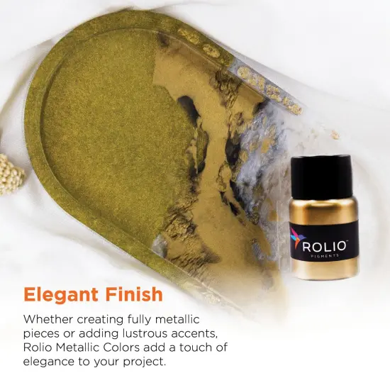 Rolio - Metallic Powder Pigment - 7 Jars / 20 ml {5}