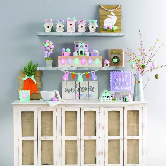 Faux Moss Eggs - Easter Decor - Springtime Craft Supplies - 2.5" - 12 Pieces {2}