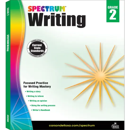 Spectrum Writing 2nd Grade Workbook, Learn to Write a Story, to Inform, an Opinion, Handwriting Practice for Kids Age 7-8, Classroom or Homeschool Curriculum {1}