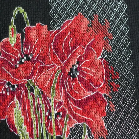 Cross-stitch kit Poppies {6}