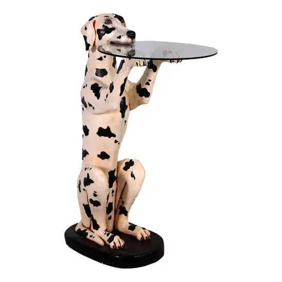 Dalmatian Butler Life Size Statue {1}
