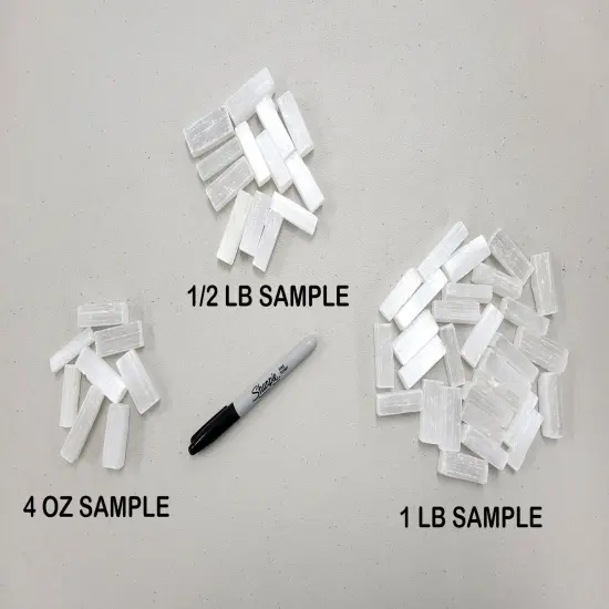 Tiny Selenite Crystal Sticks - Pendant Size 1" to 1.5" {3}