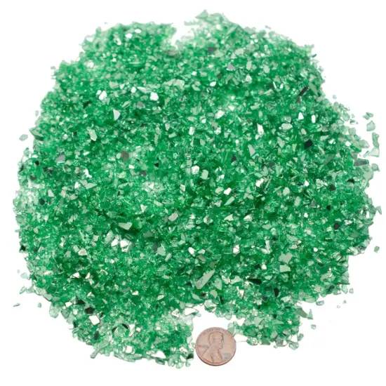 Green Apple Reflective Crushed Glass {2}
