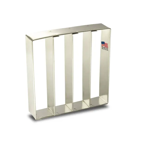 CookieCutter.Com Cookie Cutters Cookie Stick Multi-Cutter 4 in X 1 in , Tin Plate Steel, Handmade in USA {1}