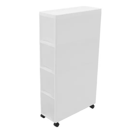 Mobile Storage Organizer Rolling Shelf 4 Drawer Storage Cart w/Wheels Plastic {1}