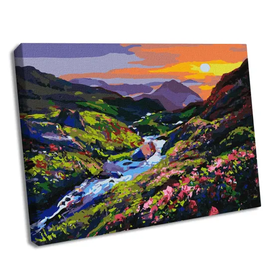 Painting by Numbers kit Sunrise in the mountains KHO2887 {1}