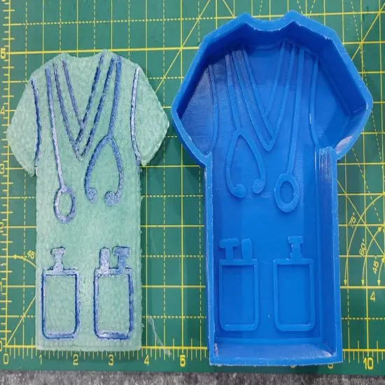 Scrubs - Male - Silicone Freshie Mold {2}