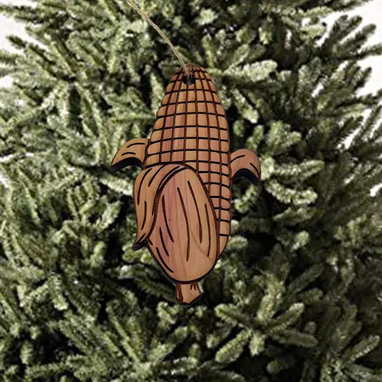 Corn on the cob - Cedar Ornament {2}