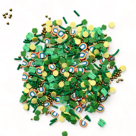Buttons Galore and More Sprinkletz - Tiny Polymer Clay Embellishments - Irish 36 grams {2}