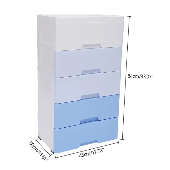 5 Drawer Vertical Clothes Storage Tower Bedroom {3}