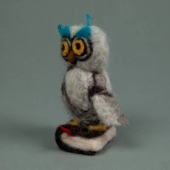 Felting kit Wise owl {3}