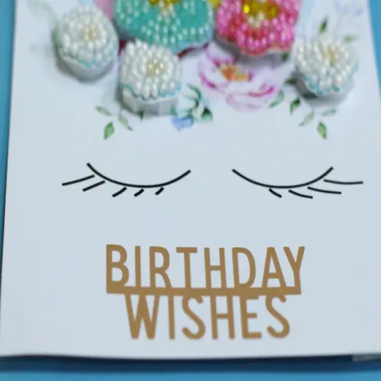 Postcard cross-stitch kit - Believe in miracles! {5}