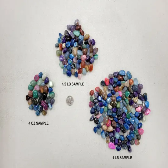 Small Tumbled Agate Crystals - Dyed or Natural {6}