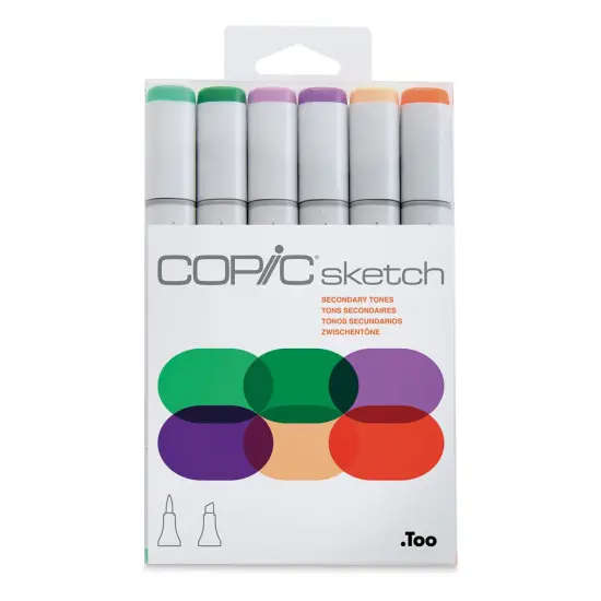 Copic Sketch Marker Set - Secondary Tones, Set of 6 {2}
