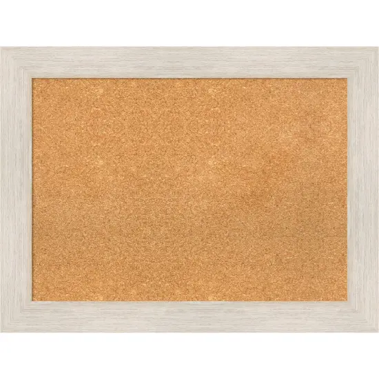 Hardwood Wood Framed Corkboard, Natural Cork Hardwood White Wash {7}