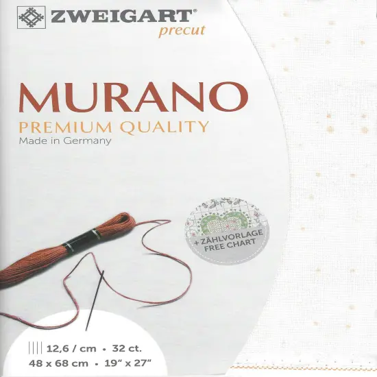 Precut Zweigart Murano Splash 32 count Pink Splash {1}