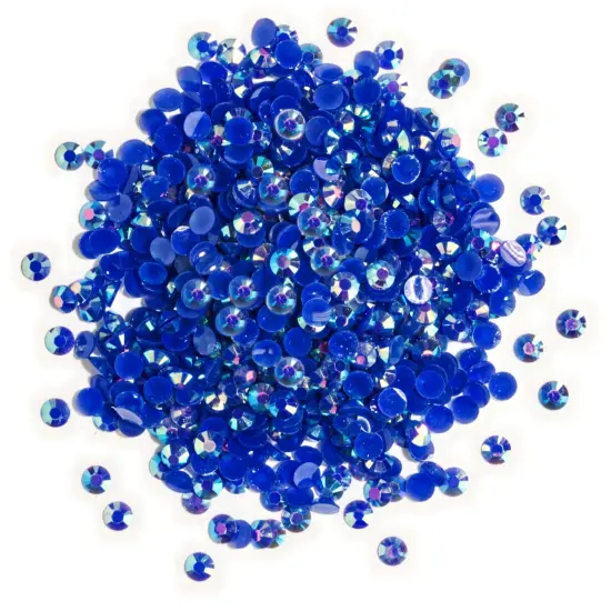 Buttons Galore Jewelz Rhinestones Craft Embellishments Assorted Colors Approx. 1600 Pieces Sapphire ab {1}