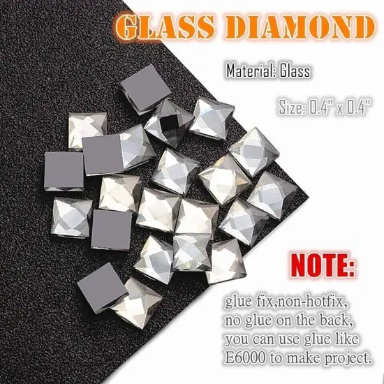 270 Pieces Small 1" Round Glass Mirrors & .4" Diamonds for Crafts Adhesive tape {4}