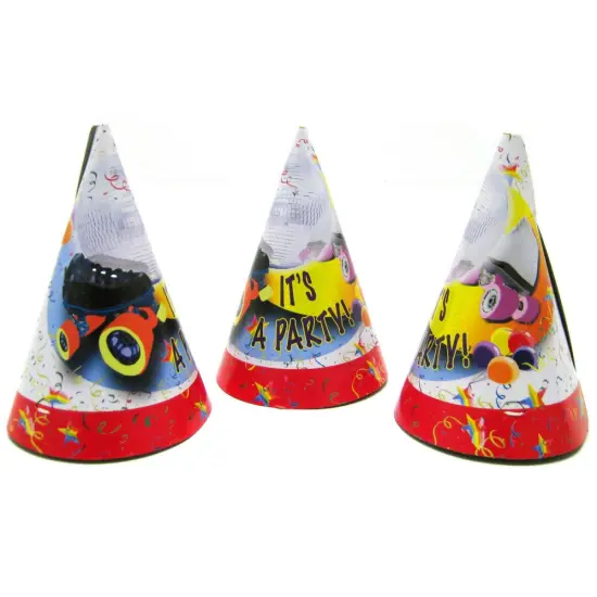Disco Skate Party Hats 6 inches by 4 inches | style and flair at every event | RAHEEV&reg; {2}
