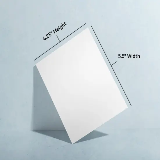 Twigs Paper - Plain White Blank Note Greeting Cards - Stationery Cards with Envelopes - Thank You, Invitation, Birthday Postcards - Greeting Cards for All Occasions -Made in USA (5.5 x 4.25,Set of 12/24) {6}