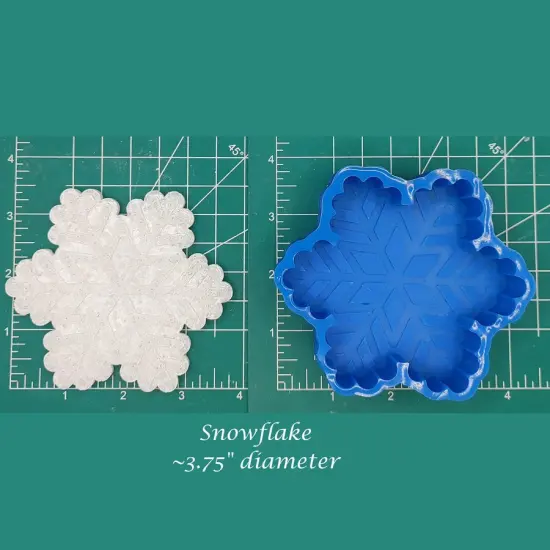 Snowflake Silicone Freshie Mold {1}