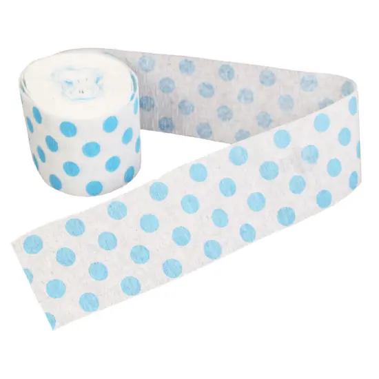Polka Dot Streamer Roll - Blue - 2 inches wide by 30 Feet long | Comprehensive range of dot streamer roll | RAHEEV&reg; {2}