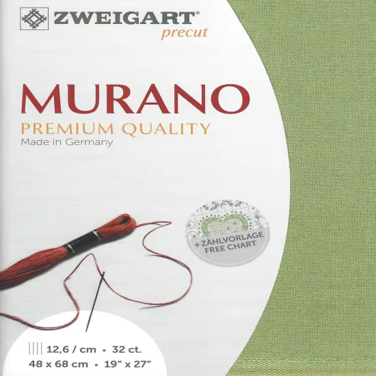 PrecutZweigart Murano 32 count Olive {1}
