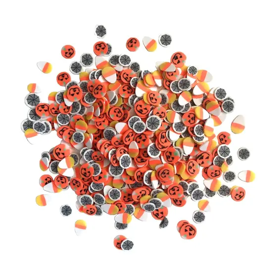 Buttons Galore and More Sprinkletz - Tiny Polymer Clay Embellishments - Halloween Bundle 60 grams {2}