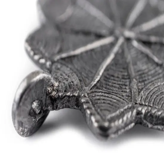 The Bead Chest Silver 10-Point Baule Star Pendant (41x47mm): African Tribal Metal Pendant for DIY Jewelry and Necklace {4}