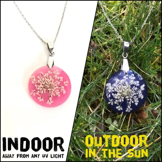 Photochromic Sun UV Activated Color Changing Powder Pigments for Resin Slime T Shirts Tumblers White-blue {11}